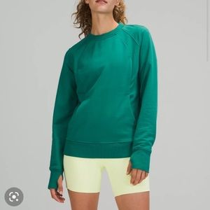 Lululemon scuba pullover sweatshirt, beautiful green color- size 6
